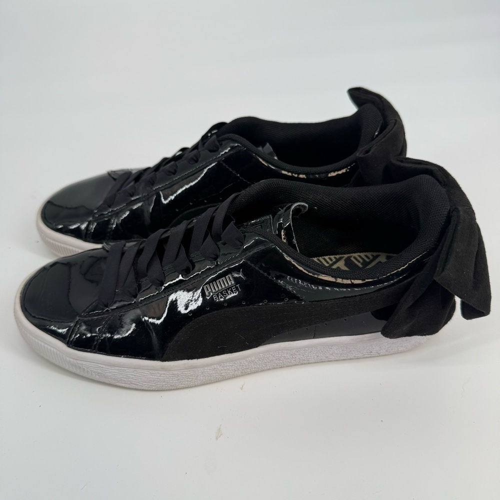 Puma Basket Bow Women’s Black 8.5 8 1/2 Sneakers